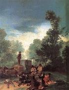 Francisco Goya Highwaymen Attacking a Coach painting